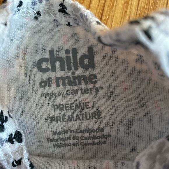 Preemie Carter’s Short Sleeve Onesie Bodysuit Set - Picture 4 of 4